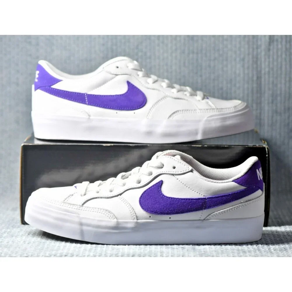 New! Size: 10.5 Women|Nike Zoom Pogo Plus ISO SB White/Court Purple|DZ4916-100 - Picture 12 of 15